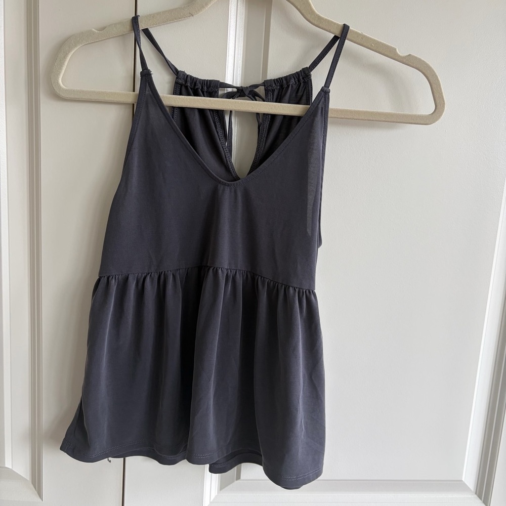 American Eagle Soft Gray Tank Top Size XS